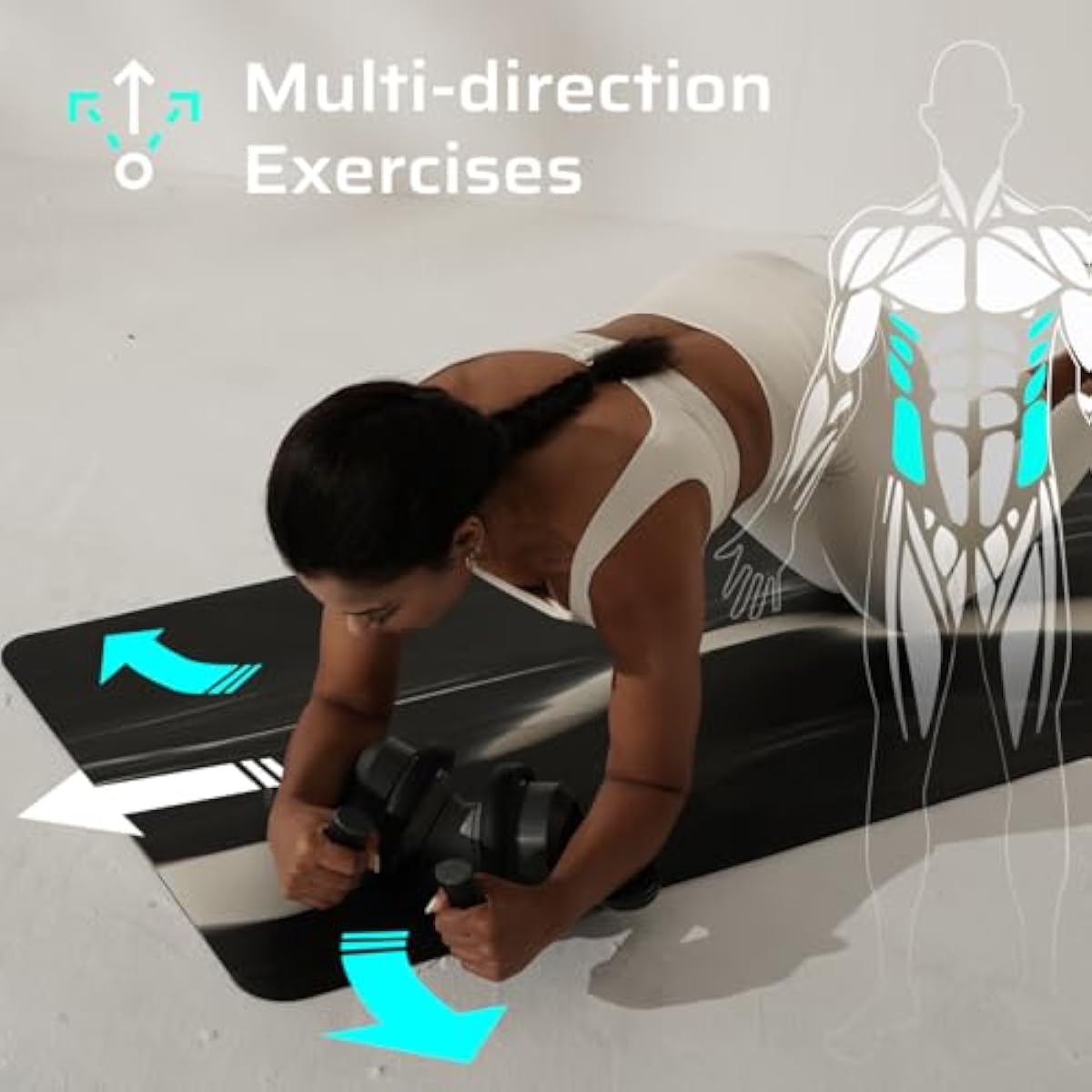 Alat Fitness Ab Roller dengan  - Ab Roller Wheel ulasan dan harga