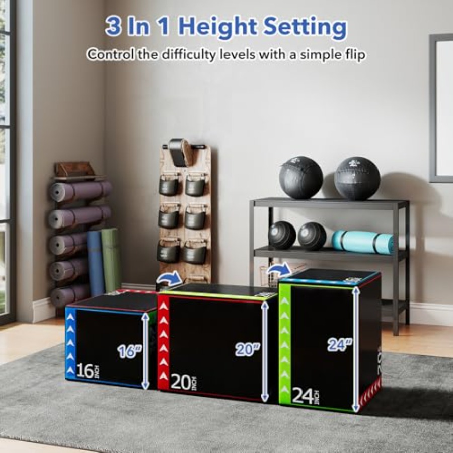 Kotak lompat plyometric untuk  - Home Gym Jump Box ulasan dan harga