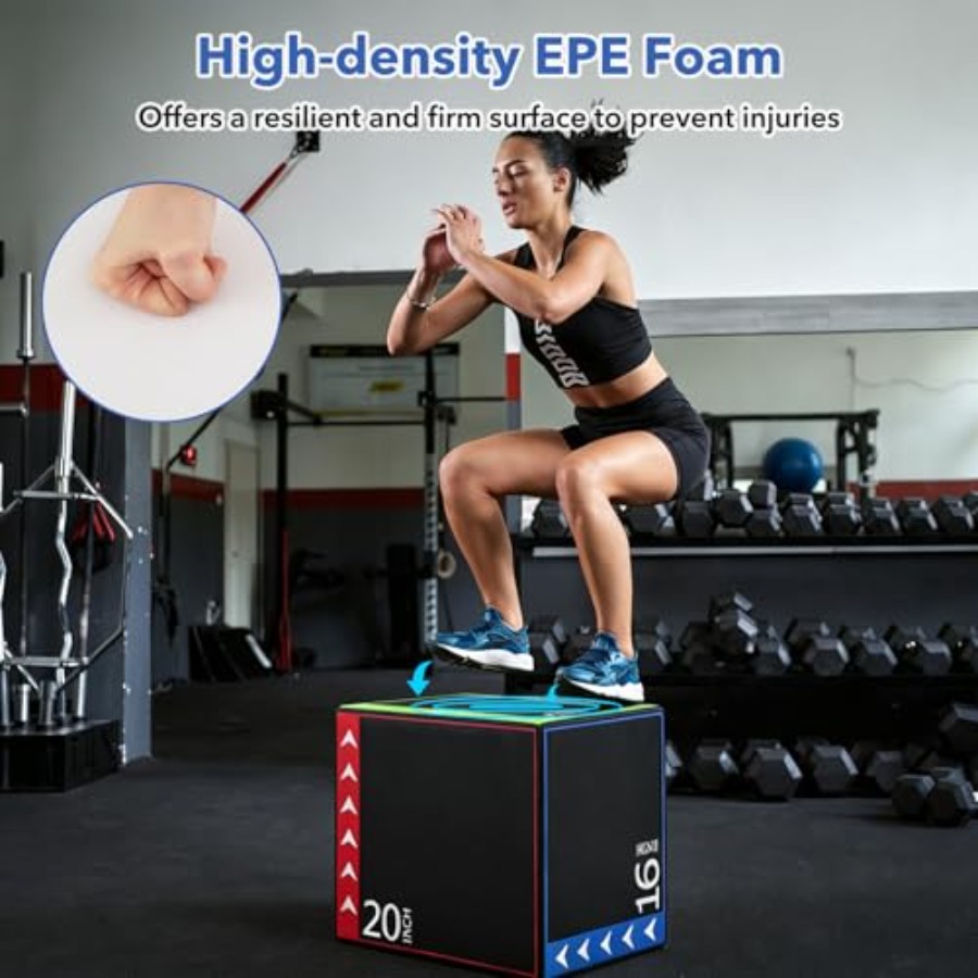 Kotak lompat plyometric untuk  - Home Gym Jump Box ulasan dan harga