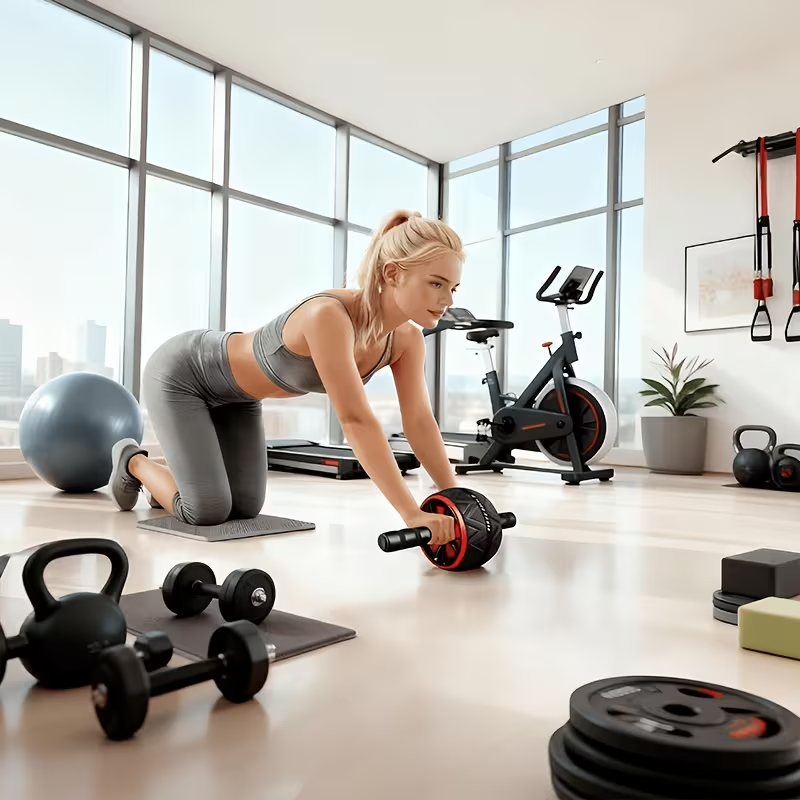 Roda Ab Roller dan Matras Lutu - Home Gym Kit For Men ulasan dan harga