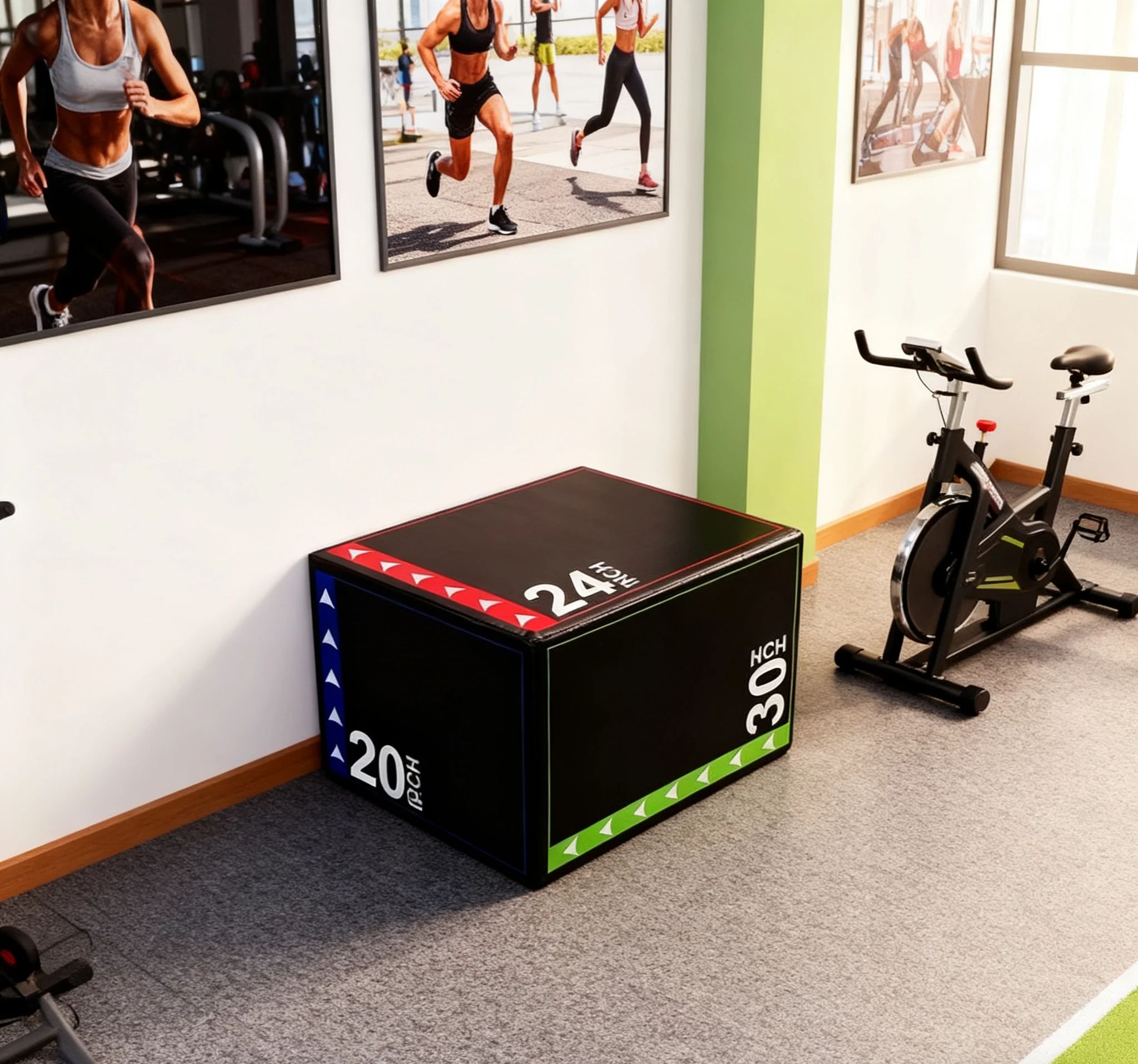 Kotak Lompat Plyometric 3-in-1 - Home Gym Kit For Men ulasan dan harga