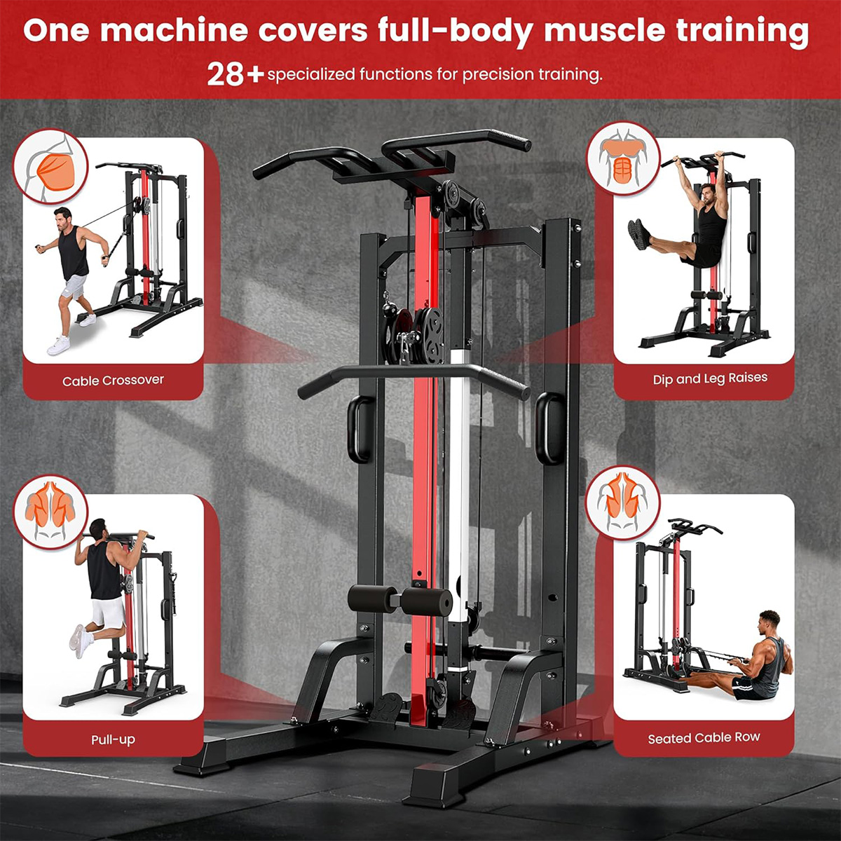Mesin Gym Rumah Pooboo - Siste - Home Gym Pulley System ulasan dan harga