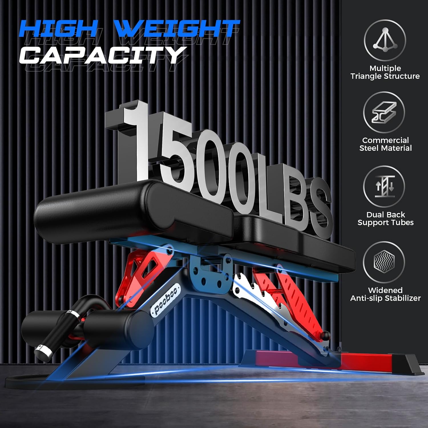 Bangku Angkat Beban yang Dapat - Home Gym Multi ulasan dan harga