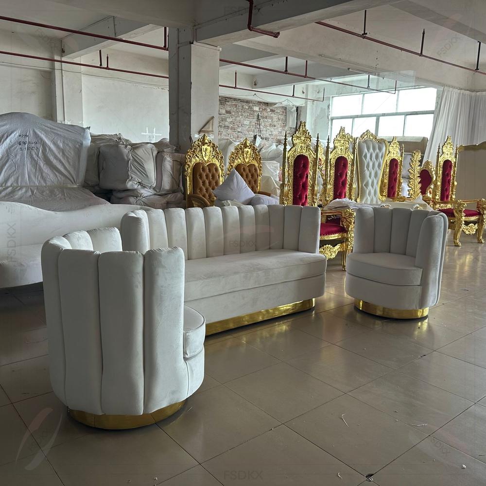 Set Sofa Modular Beludru Mewah - Home Gym Gold ulasan dan harga