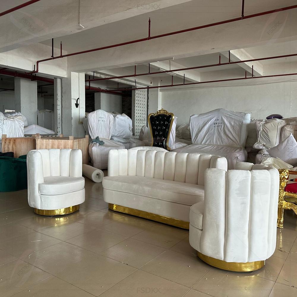 Set Sofa Modular Beludru Mewah - Home Gym Gold ulasan dan harga
