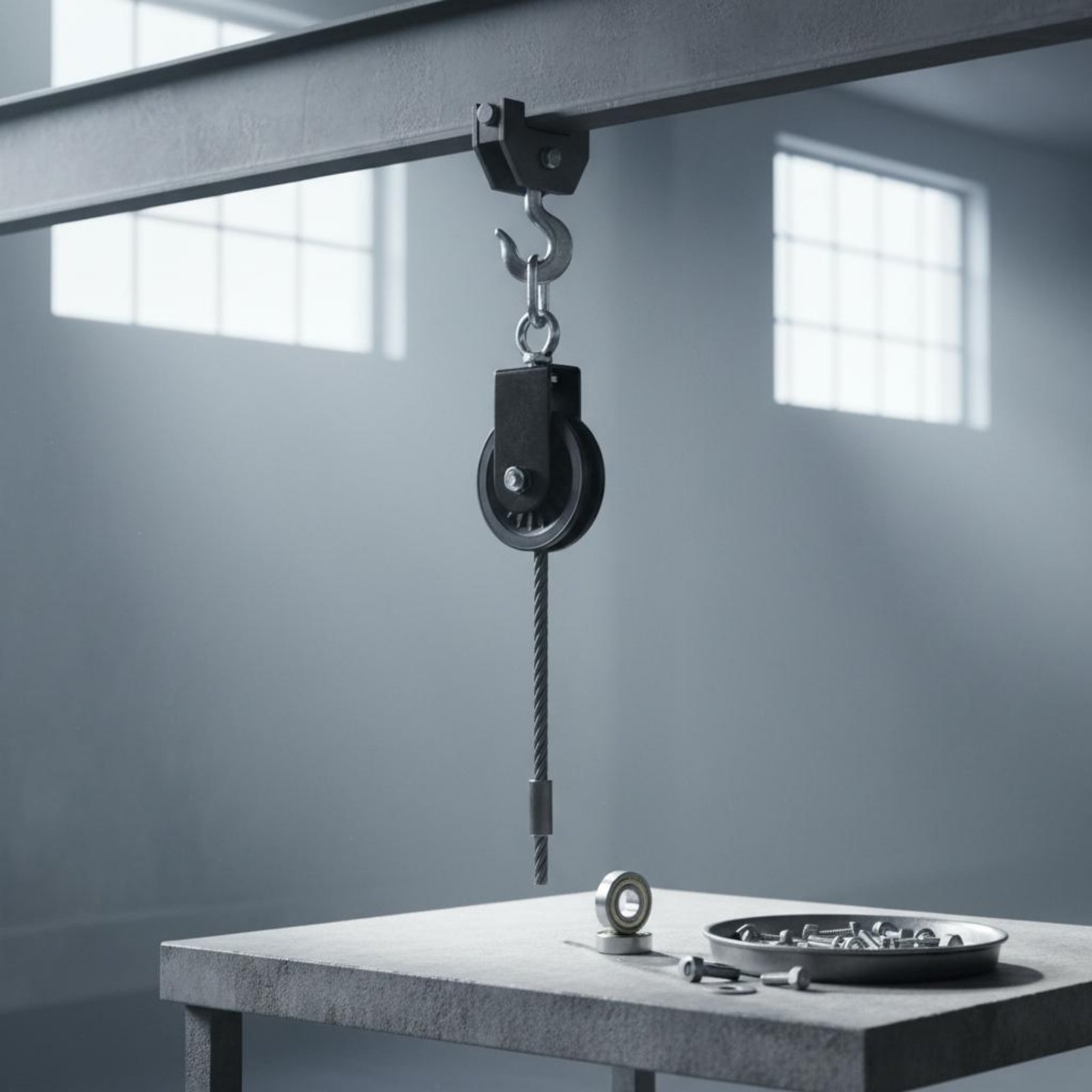 Braket Katrol Fitness DIY, Kat - Home Gym Pulley System ulasan dan harga