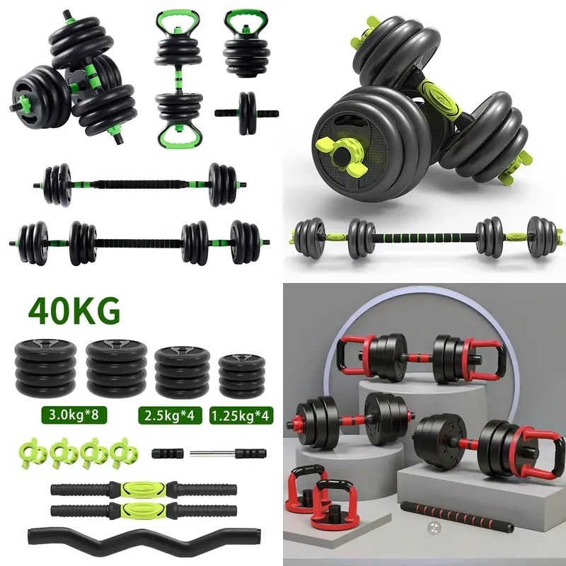 Set Dumbbell Angkat Beban 20kg - Home Gym Gold ulasan dan harga