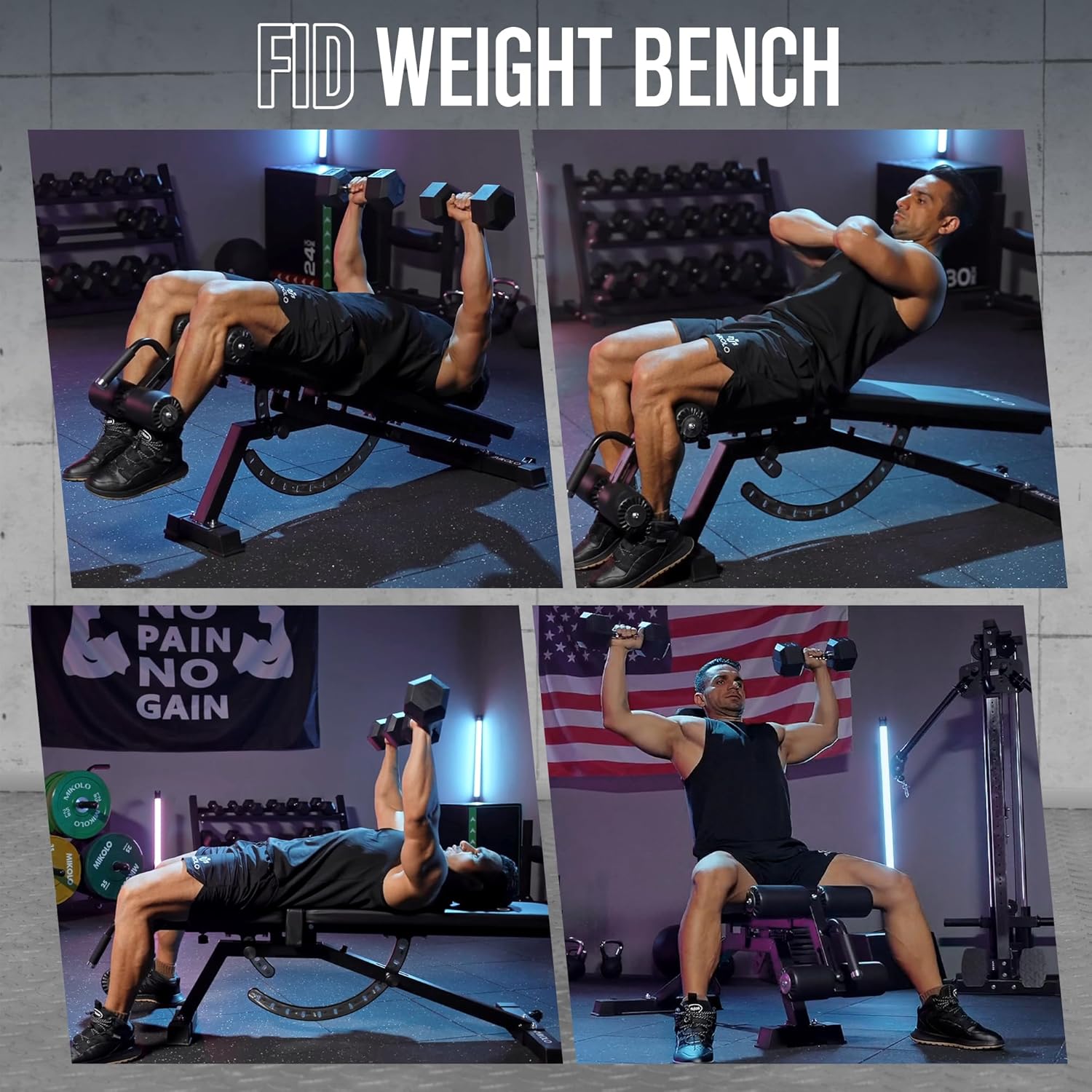 Bangku Angkat Beban untuk Gym  - Home Gym Leg ulasan dan harga