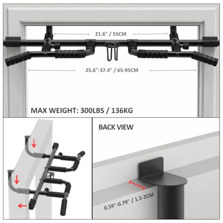 Set Bar Pull Up untuk Pintu de - Home Gym Multi ulasan dan harga