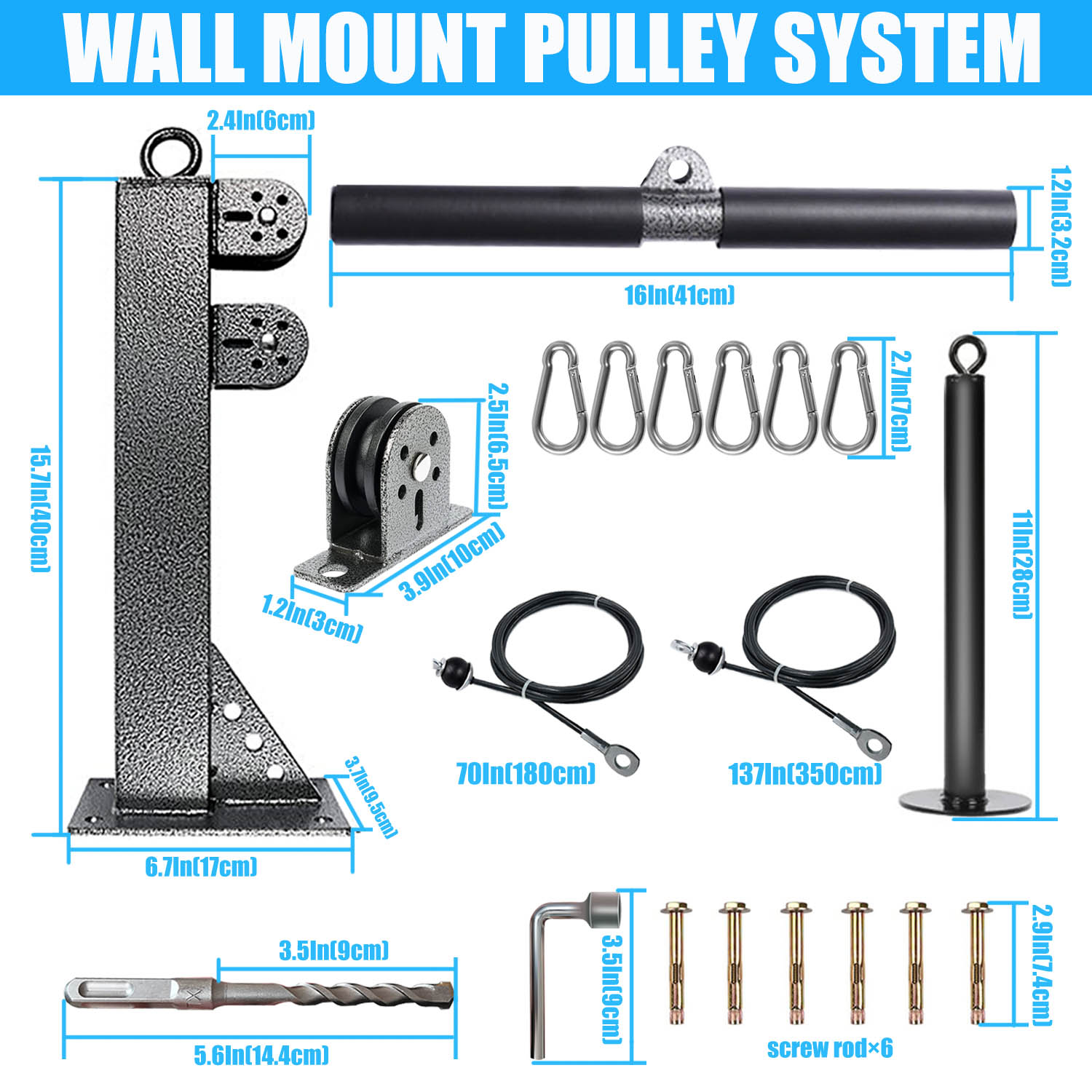Sistem katrol terpasang di din - Home Gym Pulley System ulasan dan harga
