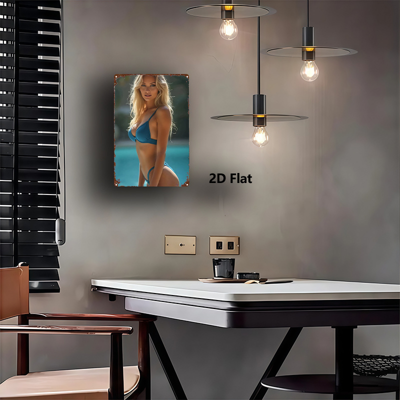 Papan Logam Bikini Emas & Biru - Home Gym Gold ulasan dan harga