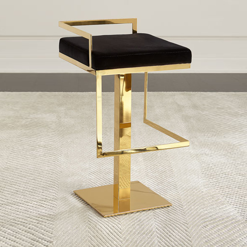 Kursi Bar Kain Beludru Angsa H - Home Gym Gold ulasan dan harga