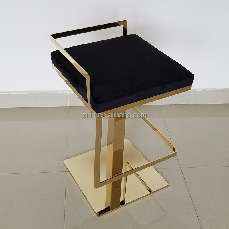 Kursi Bar Kain Beludru Angsa H - Home Gym Gold ulasan dan harga