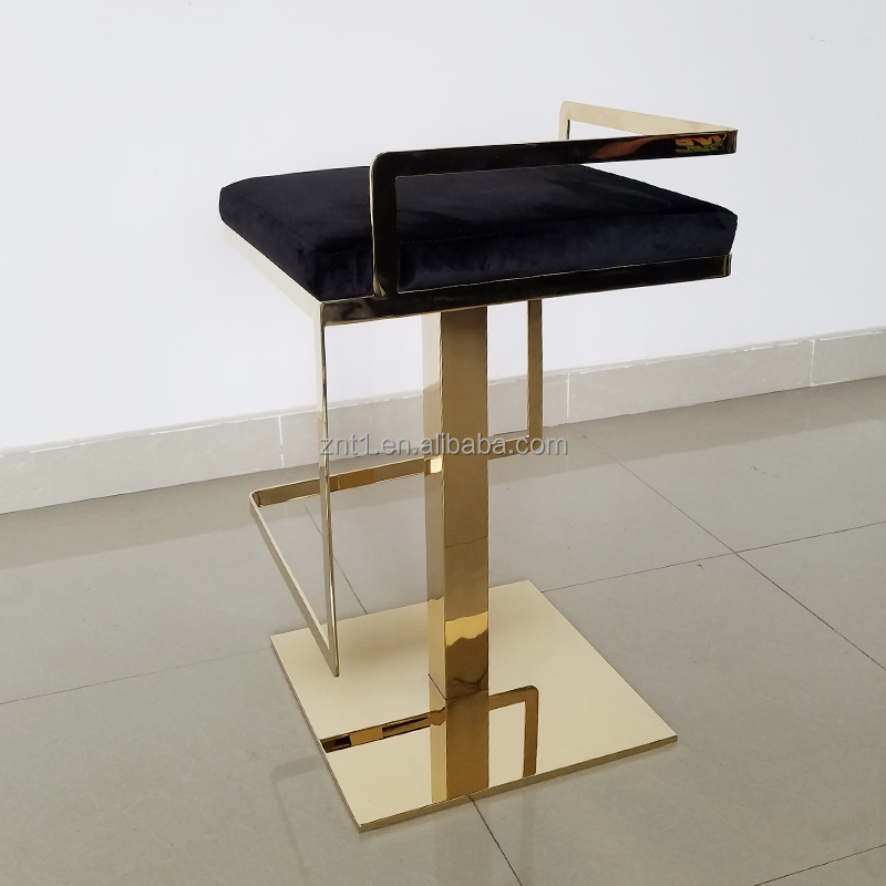 Kursi Bar Kain Beludru Angsa H - Home Gym Gold ulasan dan harga
