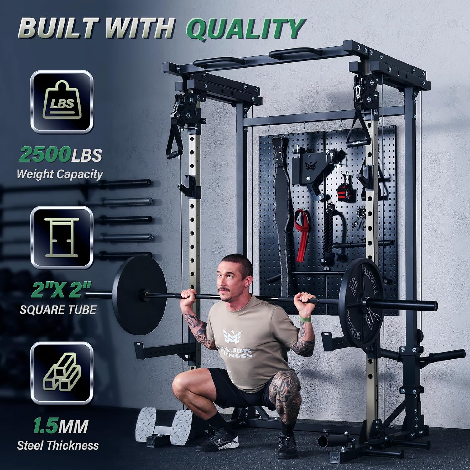 Rak Kekuatan Drone3, Rak Squat - Home Gym Pulley System ulasan dan harga