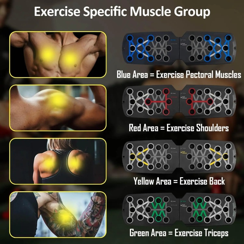 Papan Push Up Lipat dengan Tal - Home Gym Kit For Men ulasan dan harga
